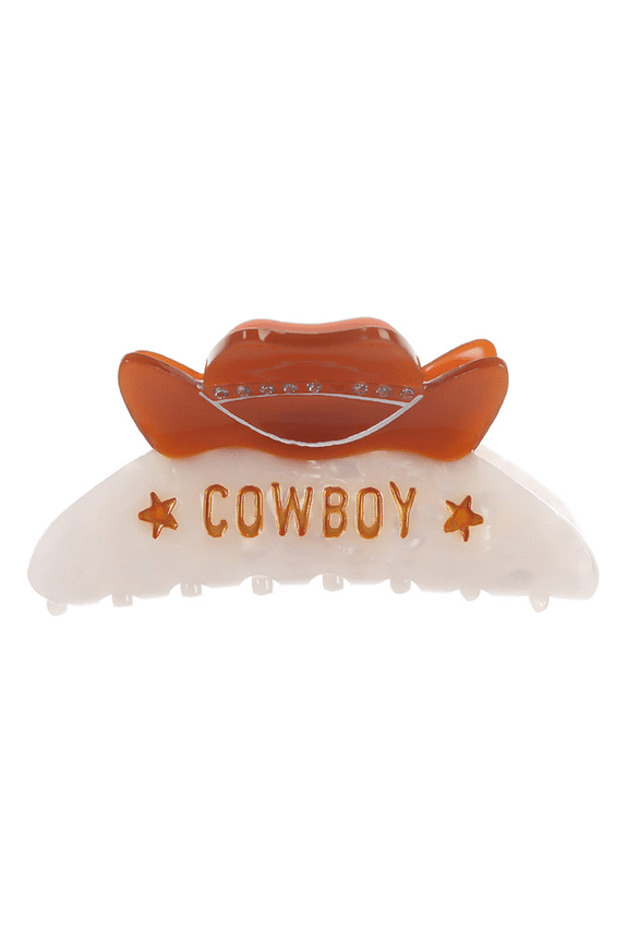 Stylish Western Theme Hair Clip Nonslip Hair Jaw Clip for Women Antique and Cultural Event Gathering Dressingup