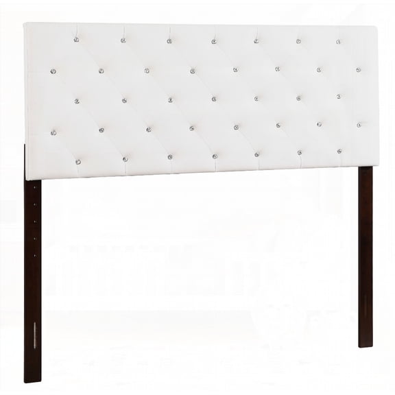 Stylish White King-Size Headboard for Comfort - Assembly Required|Casual Design