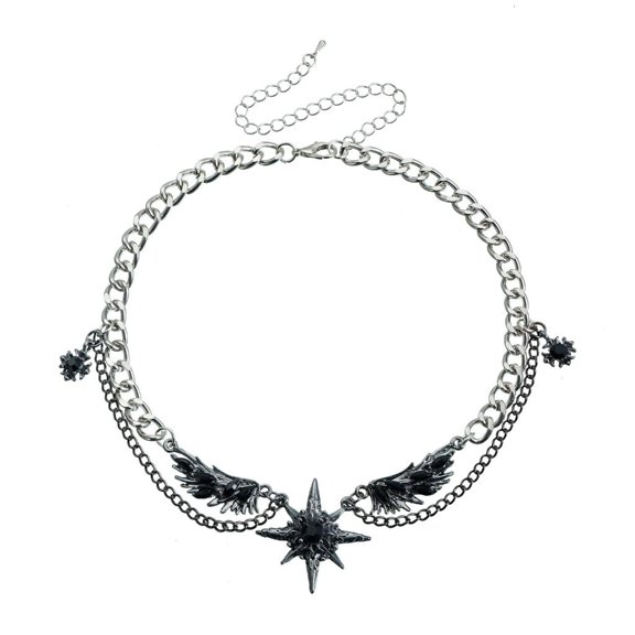 Stylish Wing Necklace For Women Elegant Alloy Jewelry Gift For Special Occasion