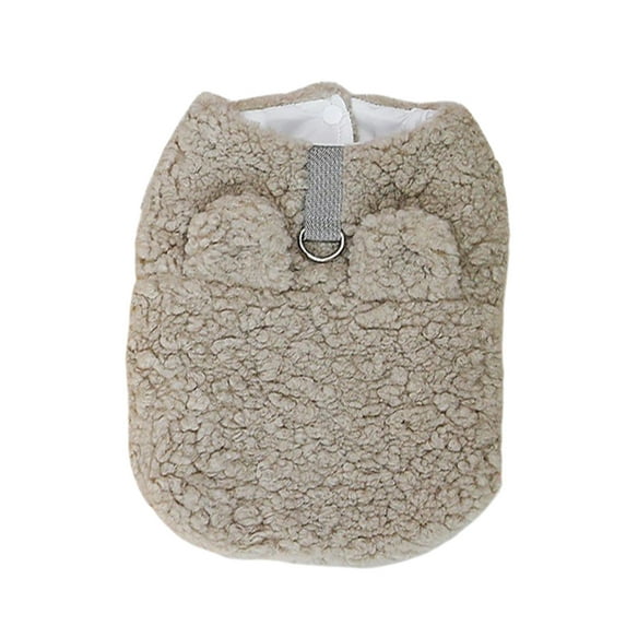 Stylish Winter Dog Sweater For Small Breeds Cozy Jacket With Leash Attachment Cold Weather Vest Apparel For Puppies