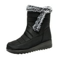 thumbnail image 1 of Xiaoxatg Winter Fashion Couple Boots for Women Mid-Length Zipper Design to Keep Warm and Comfortable Shoes 10 Black, 1 of 9