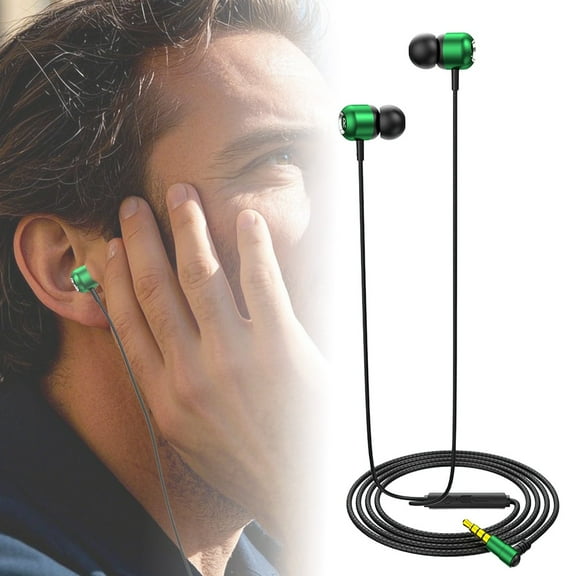 Stylish Wired Earphones High-Quality Sound Noise Isolation for Music Lovers