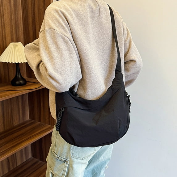 Stylish Women Nylon Crossbody Shoulder Bag for Daily Use and Commute with Spacious Interior Design