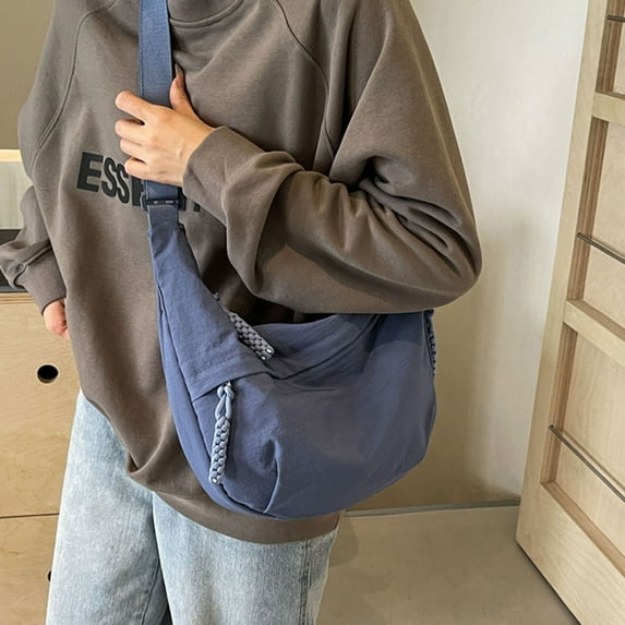 Stylish Women Nylon Shoulder Bag Lightweight Crossbody Purse For Daily Use With Multiple Compartments Secure Zipper Closure Durable Carrying Accessory