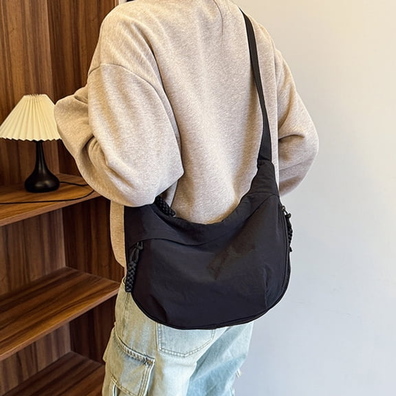 Stylish Women Nylon Shoulder Bag Lightweight Crossbody Purse For Daily Commuting Work And Business Use With Durable Material And Modern Design