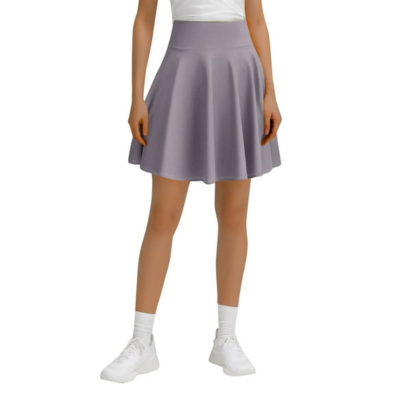 Stylish Women's A Line Midi Skirt with Poodle Design Lightweight Flowy Pleated Skirt for Casual Wear Comfortable Everyday Outfit