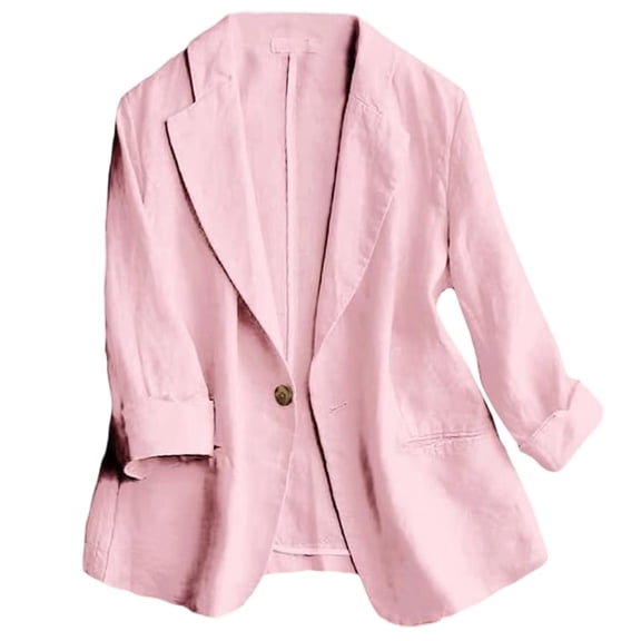 Stylish Women's And Suit Jackets For Casual And Everyday Wear Classic Open Cardigan With One Button Closure For Spring And Summer