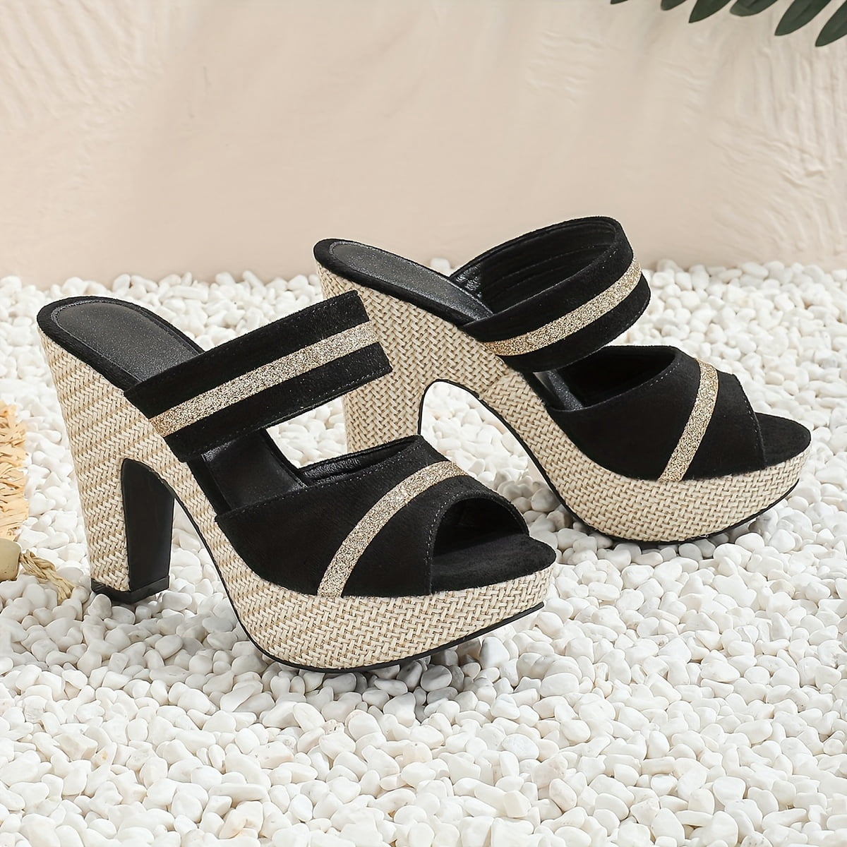 sparkly gold wedding shoes