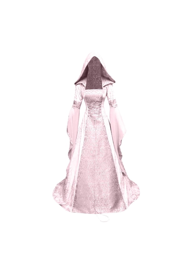 Stylish Women's Casual Dress Sweetheart Neckline Long Gothic Court Dress for Plus Size Ladies