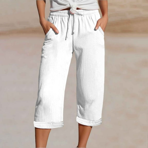 Stylish Women's Casual Pants With Elastic Waist And Pockets For Daily Wear For Spring And Summer Activities Tan Dress Pants for Women Business Casual Casual Pants for Women for Work Dress Stretch