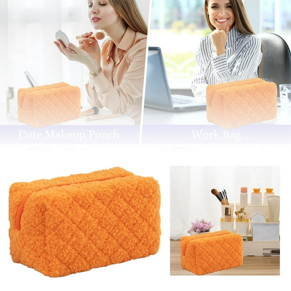 Stylish Women's Cosmetic Organizer Portable Travel Toiletry Bag With Zipper Closure For Daily