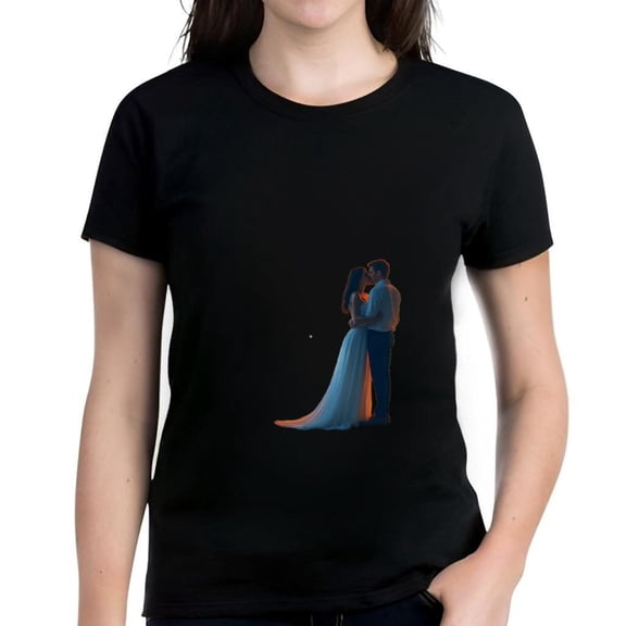 Stylish Women's Cotton Short Sleeve T-Shirt Tee Top - Elegant Floral Pattern Design Comfortable Fit Perfect for Casual Wear