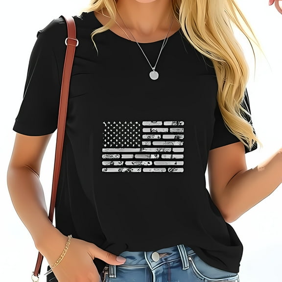 Stylish Women's Cotton Short Sleeve T-Shirt with Design - Casual & Comfortable Fashion