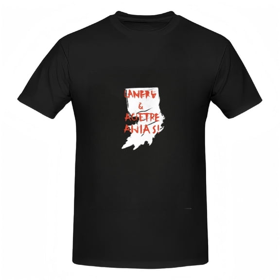 Stylish Women's Cotton Short Sleeve Tee - Indiana Silhouette Graphic with ' LANER ' S & ROOTIE ANIAIS ' in Red - Casual & Trendy