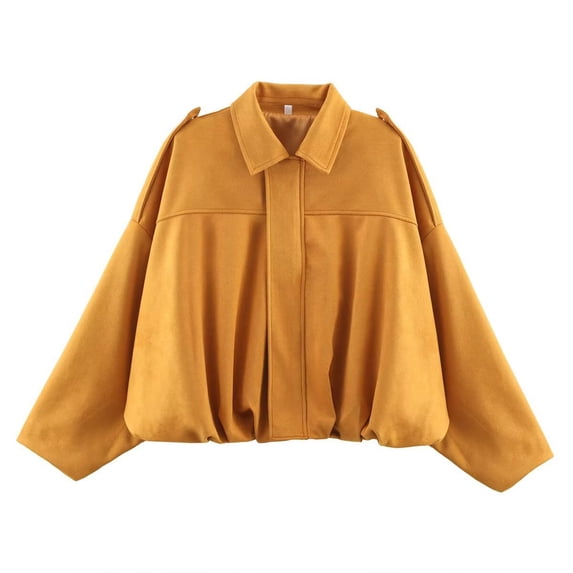 Stylish Women's Denim Spring Lapel Casual Coat with Long Sleeves for Streetwear Outerwear and Everyday Versatile Outfits