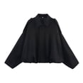 thumbnail image 1 of Stylish Women's Denim Spring Lapel Casual Coat with Long Sleeves for Streetwear Outerwear and Everyday Versatile Outfits, 1 of 2