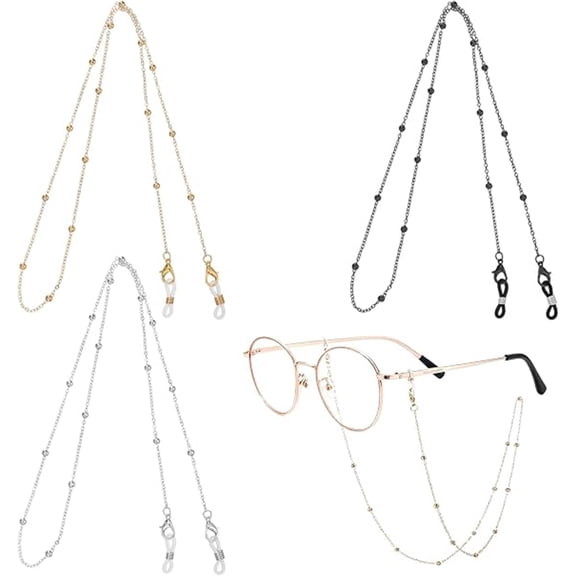 Stylish Women's Glasses Chain - Eyeglass & Sunglasses Chains Holder for Around Neck, Eyewear Retainer Strap