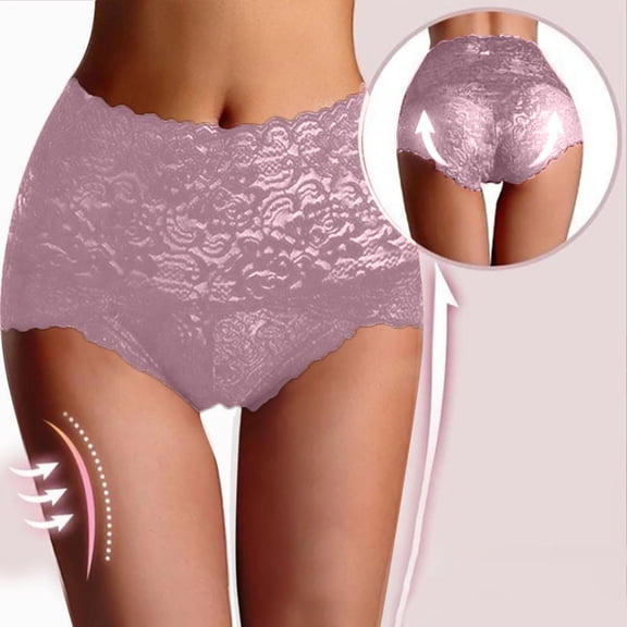 Stylish Women's High Waist Lace Shaping Underwear for Comfort and