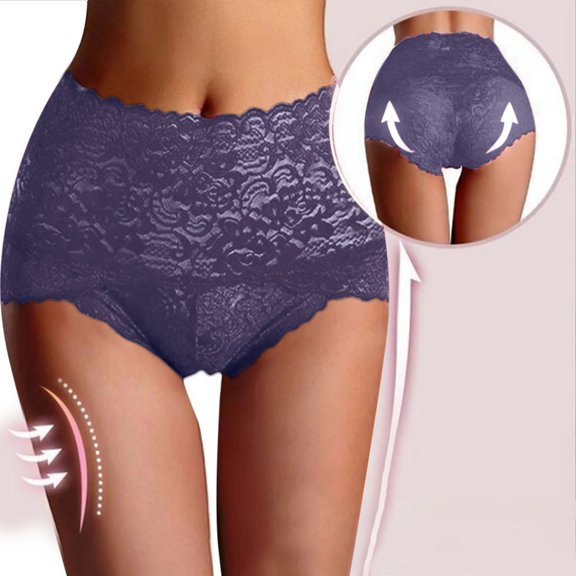 Stylish Women's High Waist Lace Shaping Underwear for Comfort and