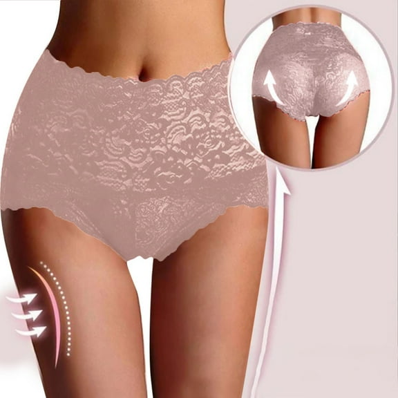 Stylish Women's High Waist Lace Shaping Underwear for Comfort and