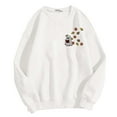 thumbnail image 1 of Stylish Women's Hoodless Sweatshirt - Casual Halloween Print Round Neck Long Sleeve Pullover for Comfort, 1 of 2