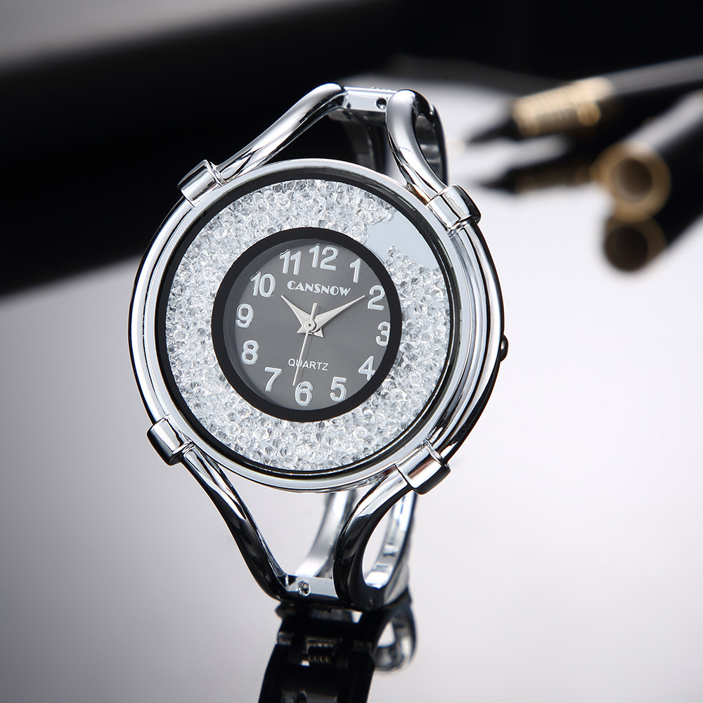 Silver with Black Dial