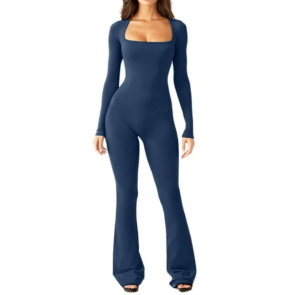 Stylish Women's Jumpsuit Casual Dressy V Neck Sleeveless Spaghetti Straps Harem Long Pants Bib Overalls for Effortless