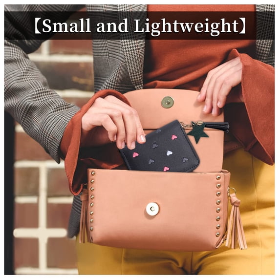 Stylish Women's Large Capacity Heart Shaped Cosmetic Bag with Functional Wallet Organizer and PU Leather Construction
