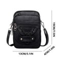 thumbnail image 1 of Stylish Women's Leather Crossbody Bag - Compact Triple Compartment Design with Card Slots, Perfect for Phones & Essentials, 1 of 9