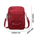 thumbnail image 1 of Stylish Women's Leather Crossbody Bag - Compact Triple Compartment Design with Card Slots, Perfect for Phones & Essentials, 1 of 9