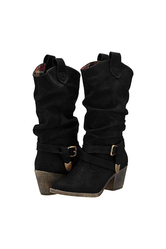 Stylish Women's Mid-Calf Boots Comfortable -On Ankle Booties Ideal for Daily Wear Versatile Fixed Design Suited for All Seasons Modern Casual Footwear