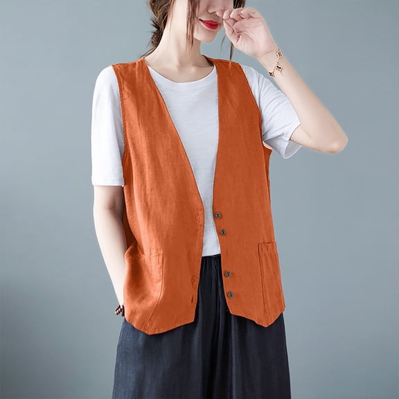 Stylish Women's Outerwear Vest for All Seasons Lightweight and Versatile Sleeveless Design for Comfort Layering Piece for Casual and Formal Occasions