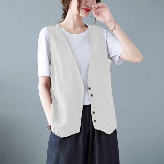 Stylish Women's Outerwear Vest for All Seasons Lightweight and Versatile Sleeveless Design for Comfort Layering Piece for Casual and Formal Occasions