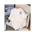 thumbnail image 1 of Stylish Women's Round Neck Short Sleeve T-Shirt Fashionable White Loose Fit Top, 1 of 6