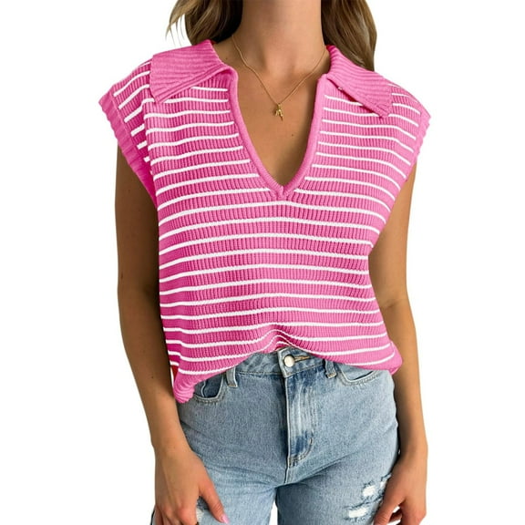 Women's V Neck Summer Tops Sleeveless Cap Sleeve Camisole Casual Comfortable Stretchy Soft Lightweight Blouse