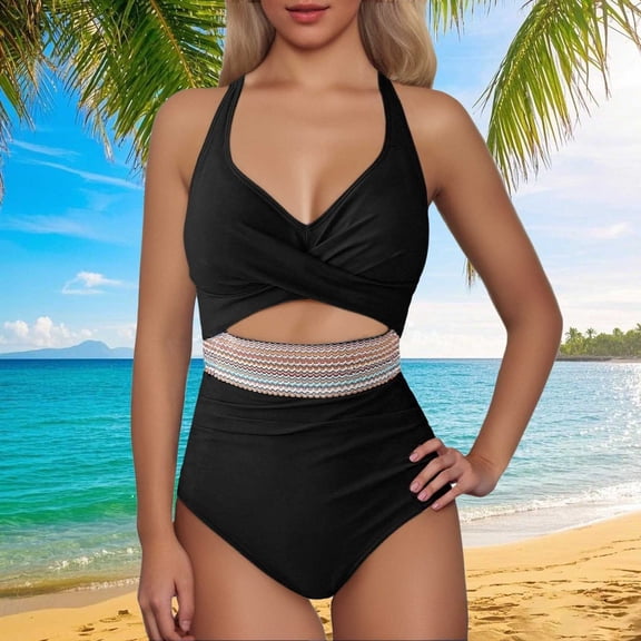 Stylish Women's Swimsuit Trendy Tankini Bathing Suit Fashionable Swimwear for Summer Fit for Pool and Beach