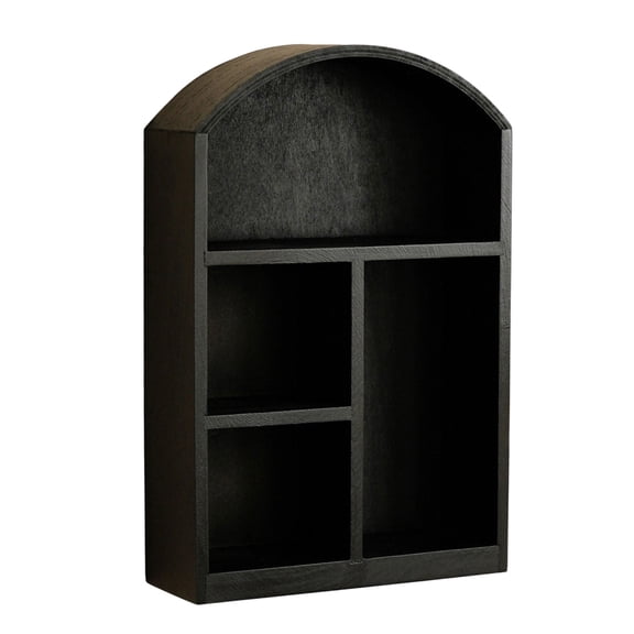 Stylish Wooden Desktop Display Cabinet With Glass Door For Cosmetics Jewelry Home Decor