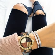 Stylish Wooden Quartz Watches for Women, Versatile Clothing, Perfect Daily Gifts for Ladies, Delivered from Local Warehouses