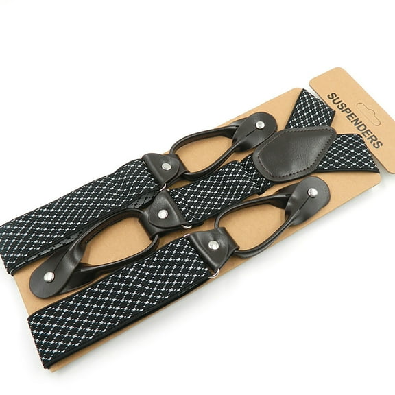 Stylish Y Shape Suspenders Adjustable Length, Suitable for Most Men Women Button End Versatile Occassion