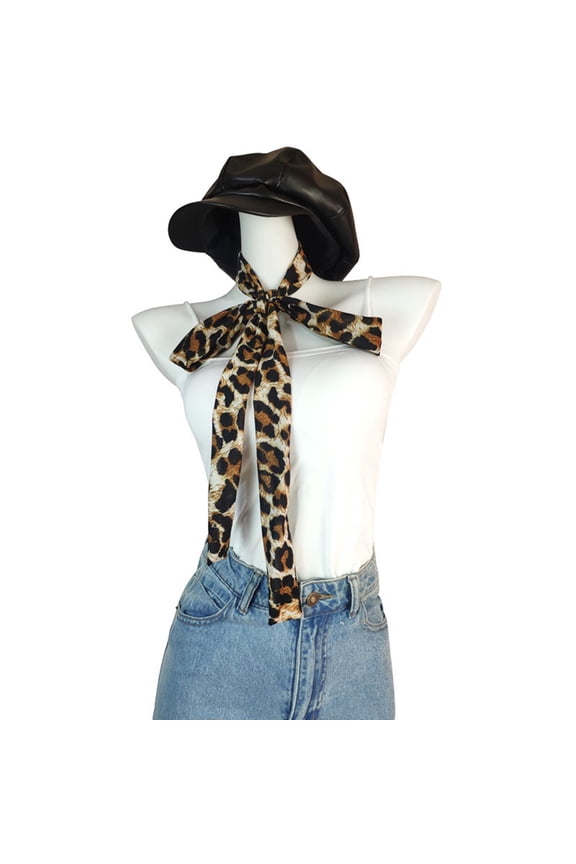 Stylish Year 2K Leopards Scarf Lightweight and Comfortable Business Meeting Kerchief Long Muffler for Work & Leisure