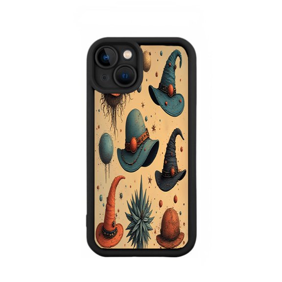Stylish Yellowing Resistant Lightweight iPhone 15 Case - Intricate Pattern Design with Magical Elements
