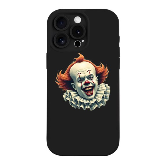 Stylish Yellowing Resistant Lightweight iPhone 15 Pro Case - Unique Cartoon Clown Design with Exaggerated Features and Bold Colors