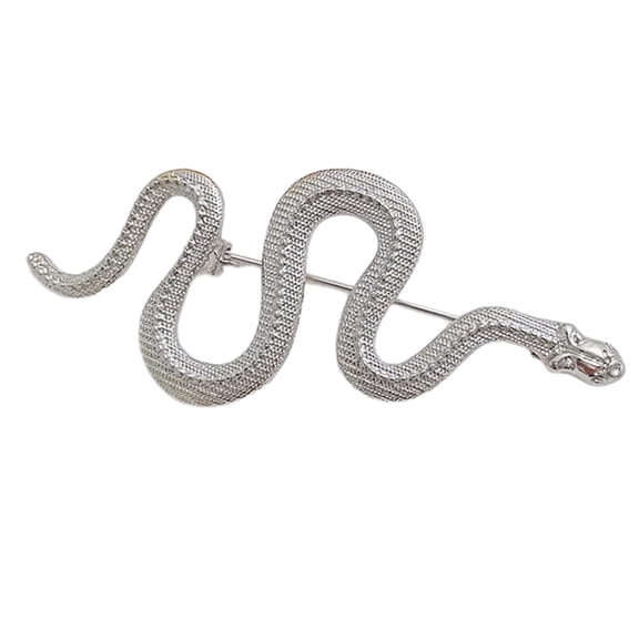 Stylish Zodiacal Snake Brooch Unique Charm Pin Punk Metal Brooch Pin For Daily Wear And Special Occasion Dinner Party