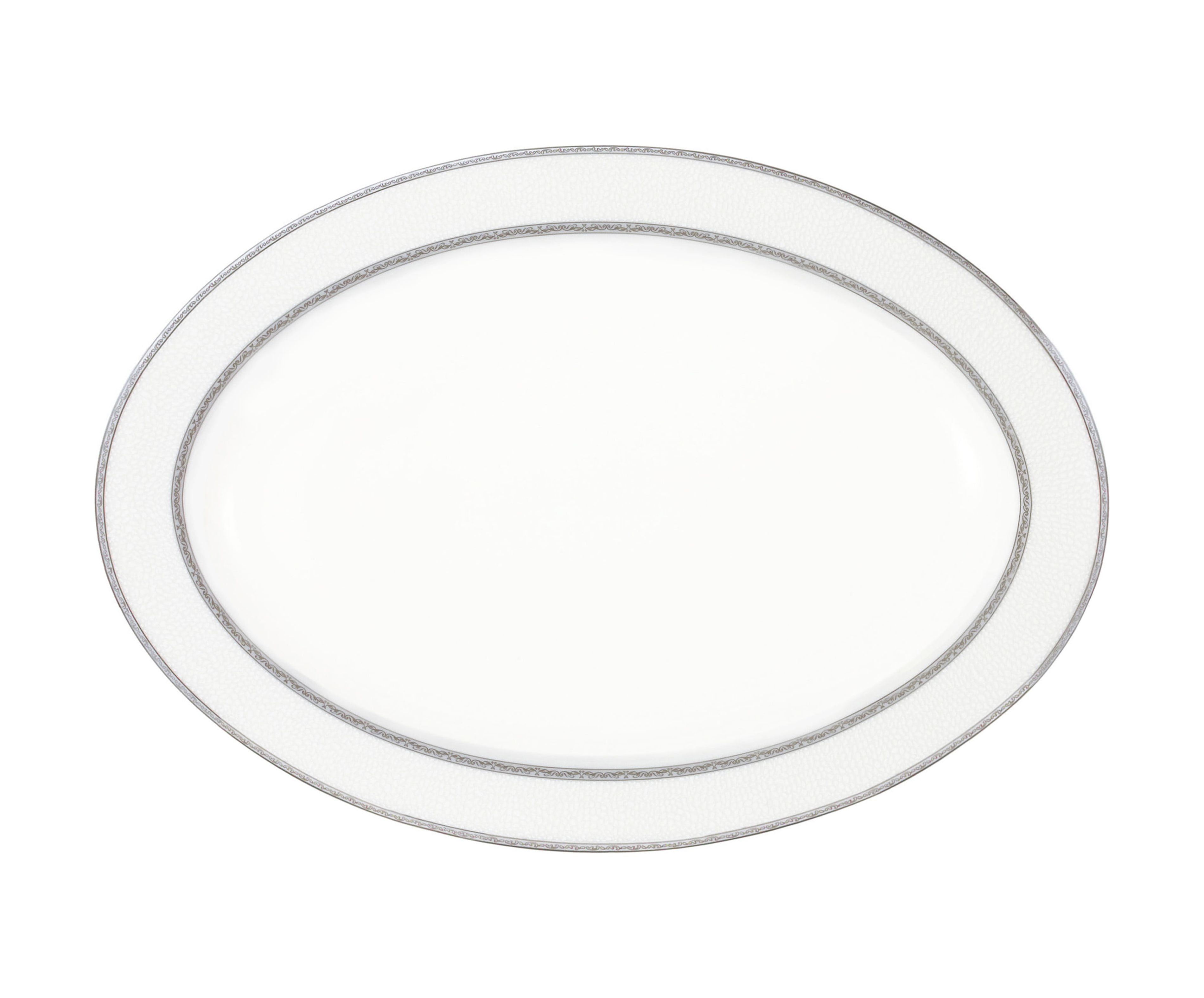 Stylish and Elegant Design Bone China 14" Serving Platter, Great to Use