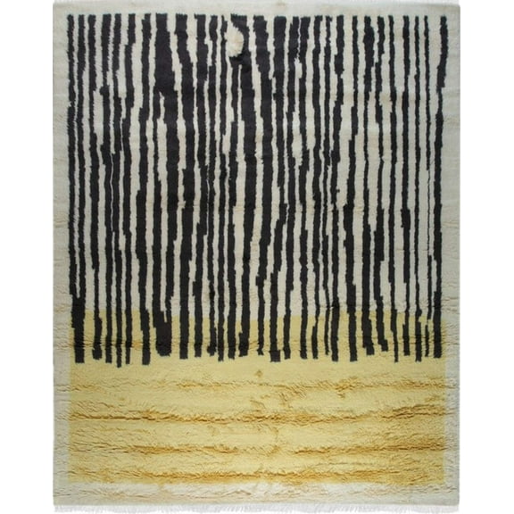 Mira Iris Yellow Hand Knotted Wool Rug