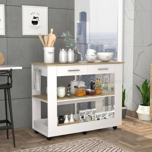 Stylish and Functional - Kitchen island for organized meal prep