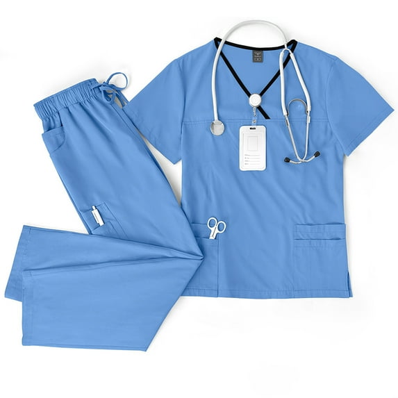Stylish and Functional Scrub Outfit Perfect for Professionals Uniform Set for Hospitals, Clinics & Veterinary Practices