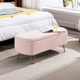 thumbnail image 1 of Stylish and Functional Seating Option - Grey Faux Fur Bench with Storage for Living Room, 1 of 5