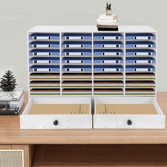 Stylish and Practical File Organizer with 32 Slots – Ideal for Organizing Documents and Papers