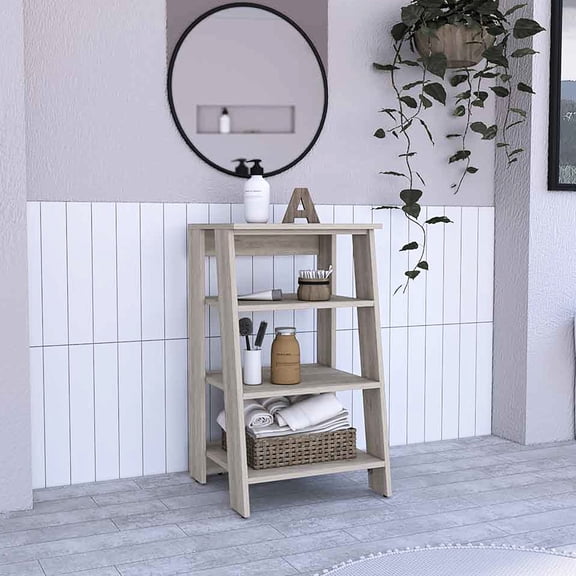 Stylish and Spacious Storage - Enhance Your Room with a Light Gray Linen Cabinet